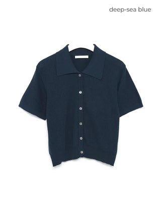 Summer cotton color cardigan