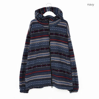 (Unisex) Ethnic Pattern Fleece Hoodie
