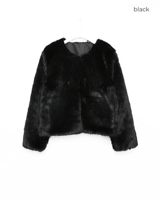 Faux fur jacket