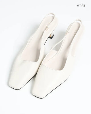 Square-cut sling bag mules