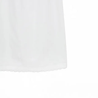 White lace point long skirt