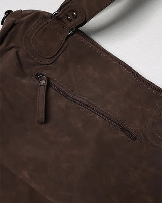 Multi-pocket Boston Big Leather Tote Bag