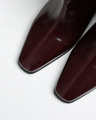 Glossy Ankle Boots