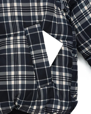 Checked Hooded Down Jacket