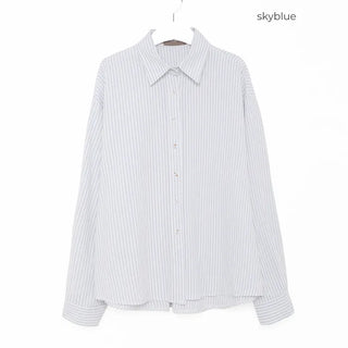 Modern striped long-sleeved shirt