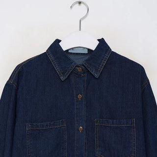 Patch pocket denim shirt