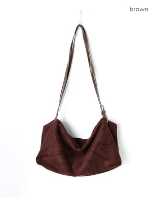 Big Square Suede Shoulder Bag