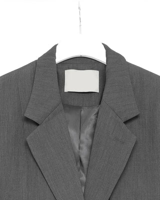 Flap pocket jacket & mini skirt set