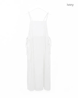 Sleeveless Shirred Long Dress