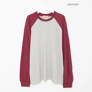 Oversized Raglan Long Sleeve T-Shirt