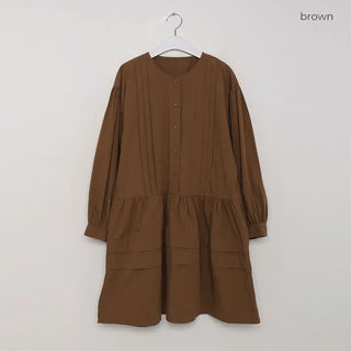 Pintuck Mini Dress