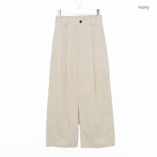 Corduroy pintuck pants