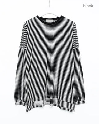 Striped long-sleeved T-shirt