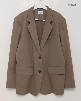 Back-slit oversized blazer