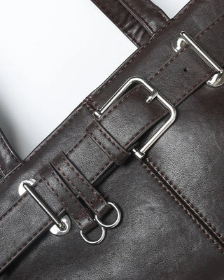 Belt Point Square Shoulder Bag