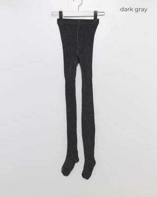 Ribbed simple tights
