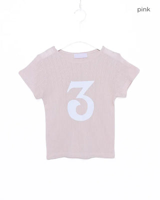 3 French Sleeve Cropped T-Shirt