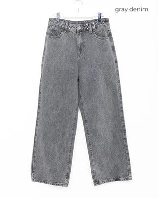 Pintuck pointed denim