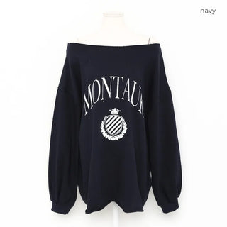 Daily off-shoulder sweatshirt
