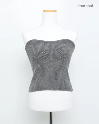 Ribbed sleeveless top