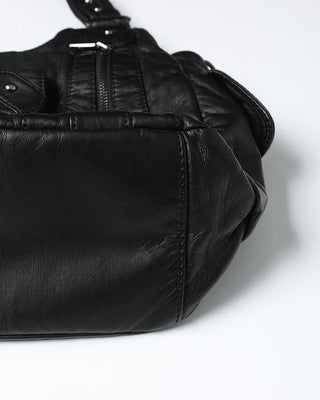 Cargo Pocket Square Leather 2-Way Bag