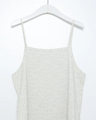 Mini floral pattern long sleeveless dress