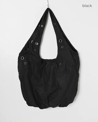 Eyelet Round Nylon Bag