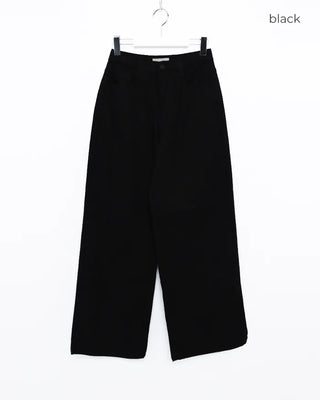 Waist bag, elastic waistband, cotton wide-leg pants