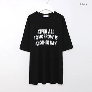 (Unisex) Lettering Oversized T-Shirt