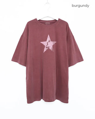 (Unisex) Pigment Star Half T-Shirt
