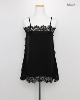 Lace sleeveless mini dress