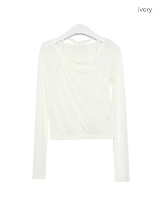 Layered sheer T-shirt