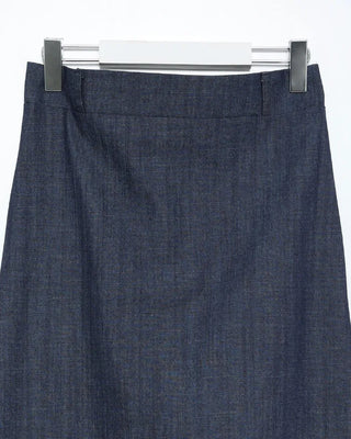 Simple linen maxi skirt with elastic waistband