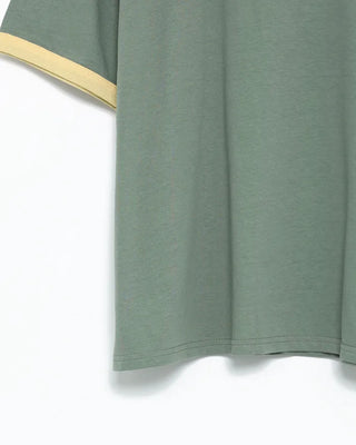 Color-blocked ringer T-shirt
