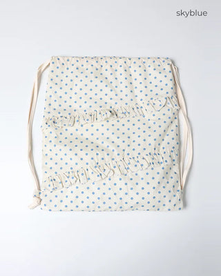Dot Frill String Backpack