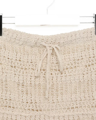 Crochet mini skirt