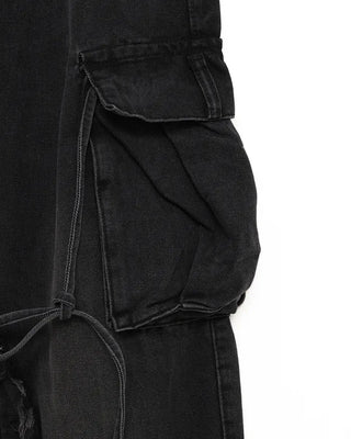 Cargo denim pants