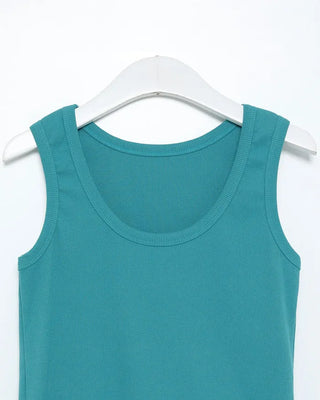 Jewel neck ribbed camisole