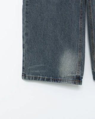 (Unisex) Waist Wrap Wide Jeans