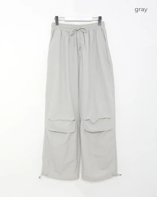 Side-tucked banded sweatpants
