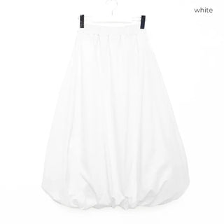 Pumpkin volume long skirt
