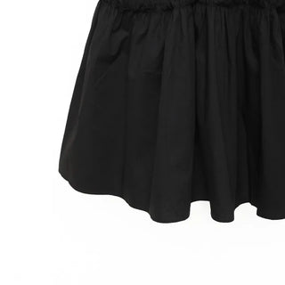 Black sleeveless mini dress