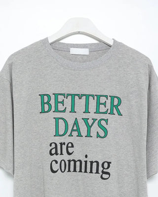 Lettering Oversized Half-Sleeve T-Shirt