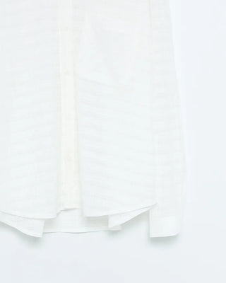 (Unisex) One-Pocket See-Through Check Shirt