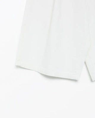 (Unisex) One-tuck cotton Bermuda shorts