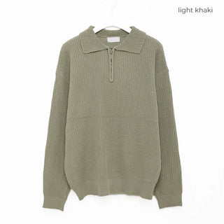 (Unisex) Color Half-Zip Knit
