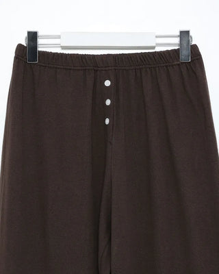 Elastic waistband button detail sweatpants