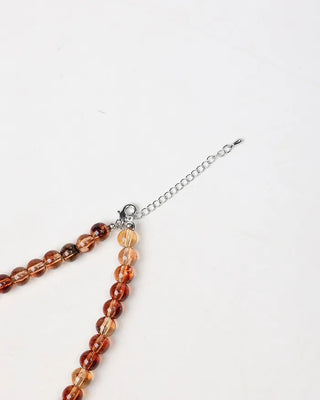 Brown bead necklace