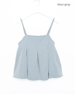 Pleated camisole and wide-leg pants set