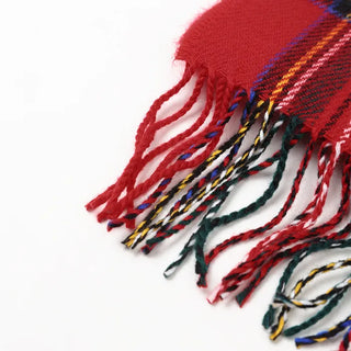 Holiday check scarf